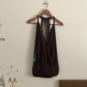 L'effet Péi S/M Vintage Y2K Surf Tank Top Margouillat Logo From Reunion Island